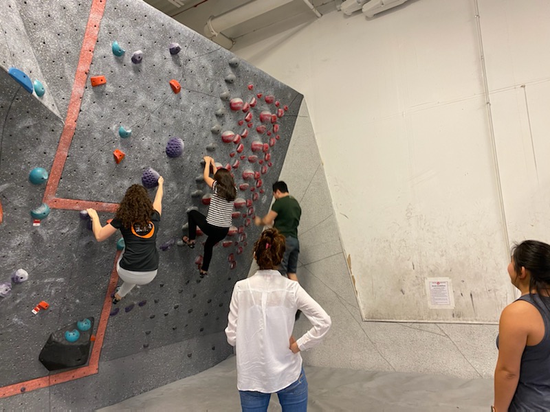 Indoor climbing with friends!